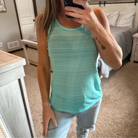 Champion Gear Vapor Mint/Blue Racerback Athletic Tank Top Size Small - Picture 2 of 9